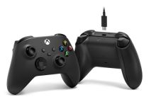 Manette sans fil MICROSOFT XBOX + câble USB-C noir