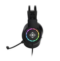 Deltaco Casque jeu stéréo DH2020 USB RGo noir