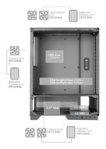 MARS GAMING MC-PULSAR ATX CASE Ecran DISPLAY GLASS CABLEHATCH BLACK