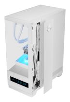 MARS GAMING MC-PULSAR ATX CASE Ecran DISPLAY GLASS CABLEHATCH Blanc