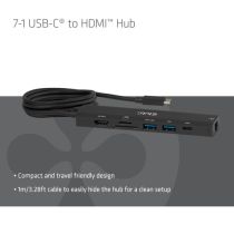 Club3D USB-C 7in1-HUB >HDMI 2xUSB USB-C LAN 4K60Hz PD140W