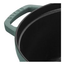 Staub Cocotte 24cm ronde, Eucalyptus, Fonte