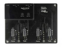 DELOCK + 2 estación acoplamiento 4xM.2 NVMe PCIe SSD función clo