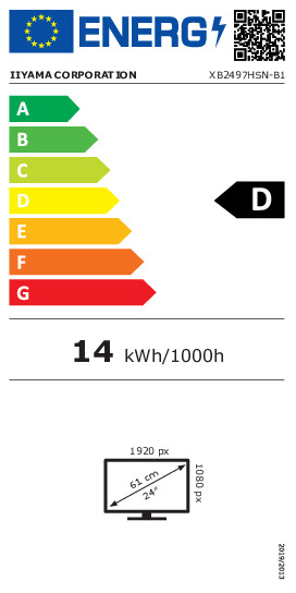 iiyama ProLite XB2497HSN-B1 Ecran LED 24´´ (23.8´´ visível) 1920 x 1