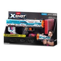 ZURU XSHOT Skins Fury-X, Dartblaster + 40 Half-Darts Portée : 20 m  