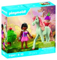 PLAYMOBIL 71841 Magic Unicorns : Licorne collection Rose céleste + 