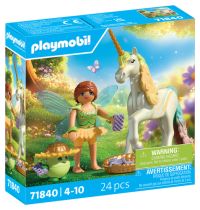 PLAYMOBIL 71840 Magic Unicorns : Licorne collection Fleur darc-en-