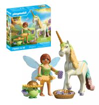 PLAYMOBIL 71840 Magic Unicorns : Licorne collection Fleur darc-en-