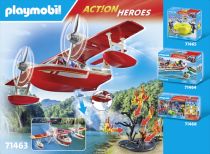 PLAYMOBIL 71463 City Action avion pompier + fonction dextinction, 