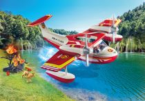 PLAYMOBIL 71463 City Action avion pompier + fonction dextinction, 