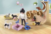 PLAYMOBIL 71744 My Life Café chats, jeu construction Série :