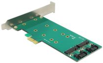 PCI Express x1 Karte > 2 x intern M.2 Key B 110 mm - Low Profile Form 