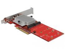 PCI Express x8 Karte zu 2 x intern NVMe M.2 Key M - Low Profile Formfa