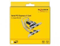 PCI Express x1 Karte zu 4 x Seriell RS-232