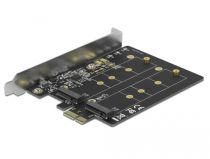 PCI Express x1 Karte zu 2 x intern M.2 Key B