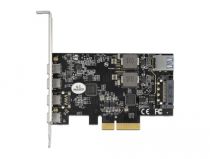 PCI Express x4 Karte zu 4 x USB Type-Câ„¢ + 1 x USB Typ-A - SuperSpeed