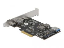 PCI Express x4 Karte zu 3 x USB Type-Câ„¢ + 2 x USB Typ-A - SuperSpeed