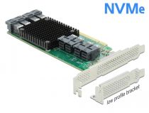 PCI Express x16 Karte zu 8 x intern SFF-8643 NVMe - Low Profile Formfa