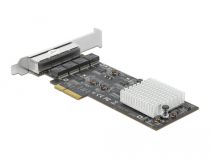 PCI Express x4 Netzwerkkarte 2,5 Gigabit LAN 4 x RJ45 RTL8125