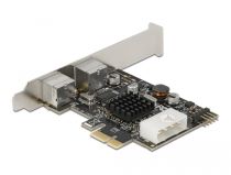 PCI Express x1 Karte zu 2 x PS/2 und USB Pfostenstecker - Low Profile 
