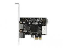 PCI Express x1 Karte zu 2 x PS/2 und USB Pfostenstecker - Low Profile 