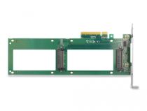 PCI Express 4.0 x8 Karte zu 2 x intern U.2 NVMe SFF-8639 - Bifurcation