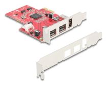 PCI Express x1 Karte zu 2 x extern FireWire B + 1 x extern FireWire A 