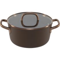 achat Skillet et Casseroles - ZWILLING Milano Canne Pot + Verre Lid 24 cm, Brown 1035084