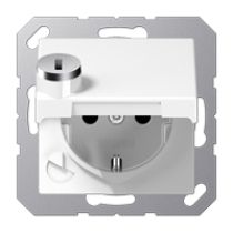 buy Home Automation - Jung A1520BFKLSLWW SCHUKO socket outlet hinged lock 16A 250V al