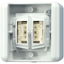 achat Domotique - Jung 8472.02LEDW kNX Bouton-poussoir BA double WG - position centrale 8472.02LEDW