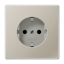 Revenda Domótica - Jung ES1520KI SCHUKO tomada corrente LS aço inoxidável