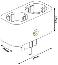 Entac WIFI Adaptateur prise 2x