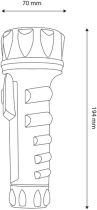 Entac lampe poche 2D plastique