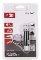 Entac Lampe poche 5LED Porte-clés Noir