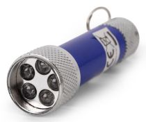 Entac lampe poche 5LED porte-clés bleu