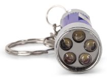 Entac lampe poche 5LED porte-clés bleu