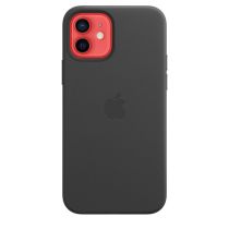 Apple Cuir Case with MagSafe pour iPhone 12/12 Pro black