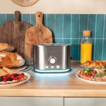 Cecotec Toaster Shine&Toast Double acier inoxydable, 850 watts, 2
