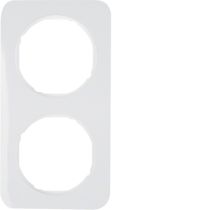 Revenda Domótica - Berker 10122189 Moldura R.1 branco polar, brilhante