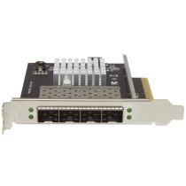 STARTECH.COM Quad-Port SFP+ Server Netzwerkkarte - PCI Express - Intel