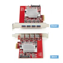 STARTECH.COM 4-Port USB-A PCIe Card USB 3.2 10Gbps PCI Express 3.0 Exp