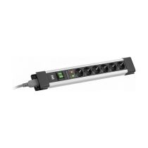 Comprar Domótica - BACHMANN CONNECTUS 6xCEE7 3, 1xinterruptor 2,0m CEE7 7 Gris BM005905