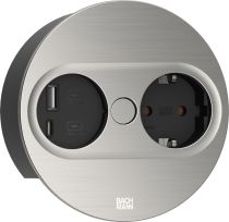 Comprar Domótica - BACHMANN TWIST 2 1xCEE7 3 1xUSB A C 22W 2,0m AEH aspecto acero inoxida 946.004