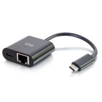 C2G Adaptateur USB C vers Ethernet Power Delivery Adaptateur rése