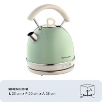 Ariete Vintage Bouilloire pichet électrique 1,7 litres, vert