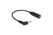 DELOCK Câble jack 3,5mm -> 2,5mm 90° femelle mâle 0.17m 4Pin 3P