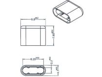 DELOCK Protection anti-poussière USB TypeC noir 10 pièces