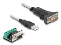 DELOCK Adaptateur USB-A RS-422 485 mâle+ 6P bloc terminal 5V 1m