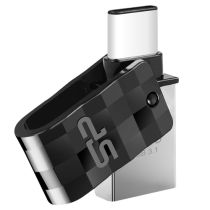 Pen Silicon Power USB-Stick 16Go USB3.2 + Type C C31 Black