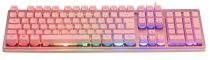 Deltaco Clavier jeu USB, RGB, rose, PK75
